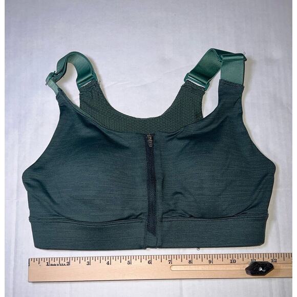 Outdoor Voices SportsBra Size XS Green Tech Sweat Zip Front Workout Yoga Gym EUC - Picture 5 of 13